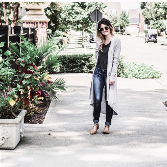 Wishlist Grey High Low Button Front Duster - Picture 2 of 6